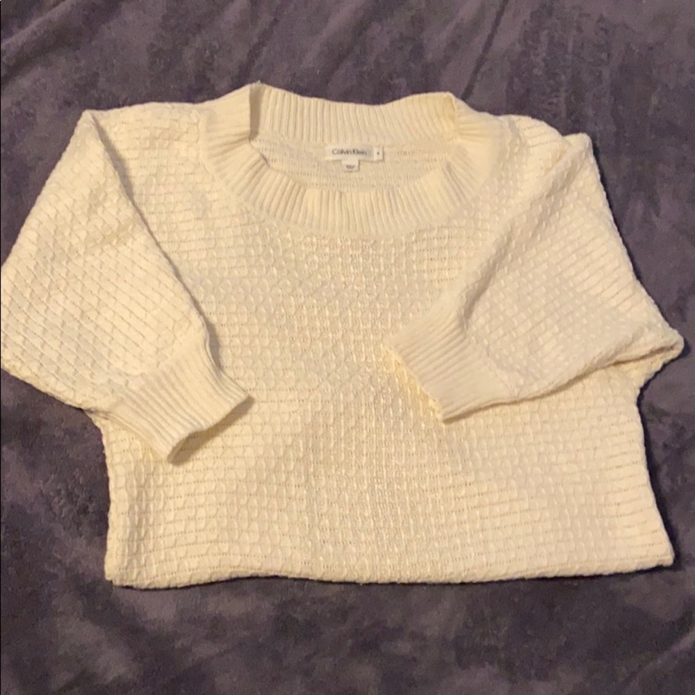 Calvin Klein Cream dolman sweater